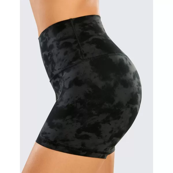 CRZ YOGA Womens Butterluxe Biker Shorts 25  4  6  8  High Waisted Booty Workout Volleyball Yoga SpandexTie Dye Smoke Ink