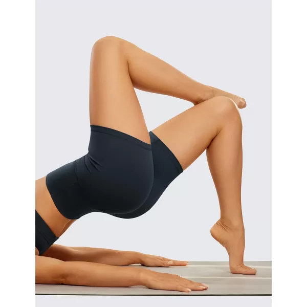 CRZ YOGA Womens Butterluxe Biker Shorts 25  4  6  8  High Waisted Booty Workout Volleyball Yoga SpandexTrue Navy