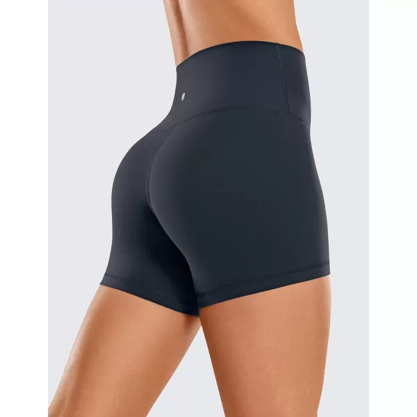 CRZ YOGA Womens Butterluxe Biker Shorts 25  4  6  8  High Waisted Booty Workout Volleyball Yoga SpandexTrue Navy