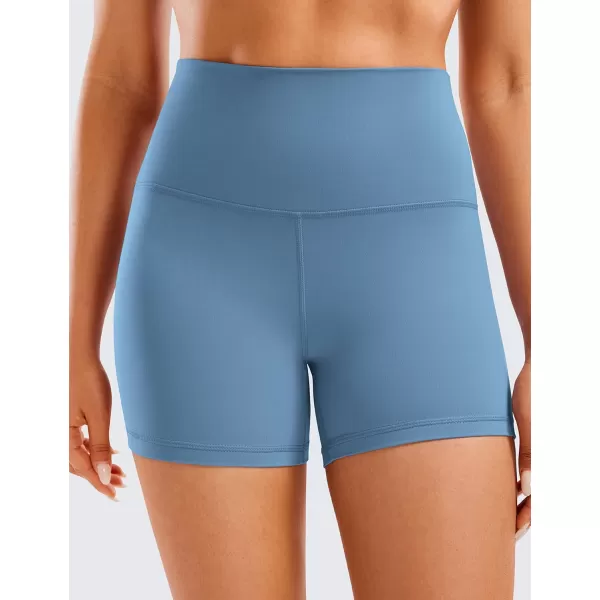CRZ YOGA Womens Butterluxe Biker Shorts 25  4  6  8  High Waisted Booty Workout Volleyball Yoga SpandexUniverse Blue