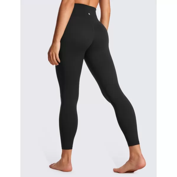 CRZ YOGA Womens Butterluxe Cross Waist Workout Leggings 25  28  V Crossover High Waisted Gym Athletic Yoga LeggingsBlack