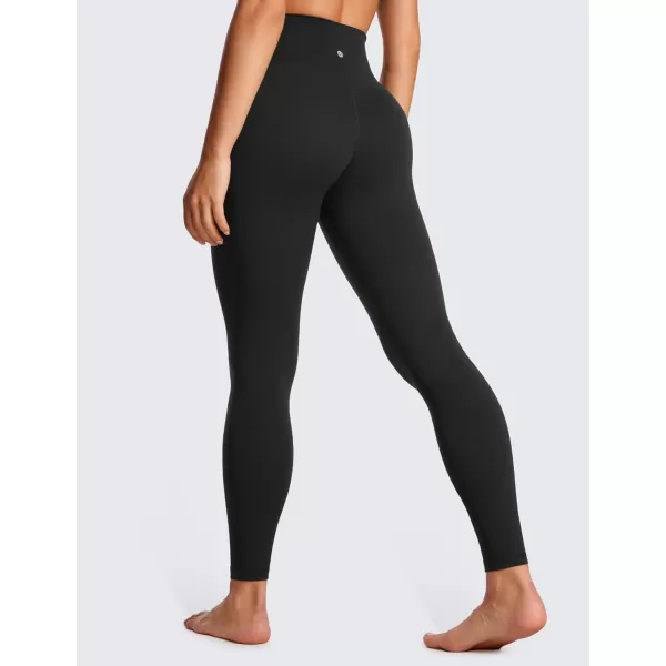 CRZ YOGA Womens Butterluxe Cross Waist Workout Leggings 25  28  V Crossover High Waisted Gym Athletic Yoga LeggingsBlack