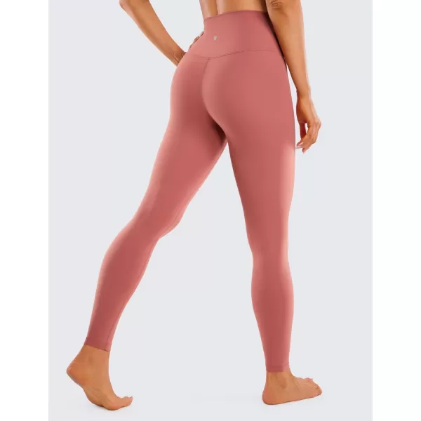 CRZ YOGA Womens Butterluxe Cross Waist Workout Leggings 25  28  V Crossover High Waisted Gym Athletic Yoga LeggingsBriar Rose