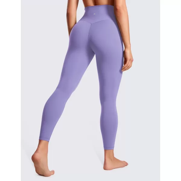 CRZ YOGA Womens Butterluxe Cross Waist Workout Leggings 25  28  V Crossover High Waisted Gym Athletic Yoga LeggingsDark Lavender Purple