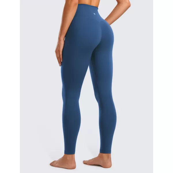 CRZ YOGA Womens Butterluxe Cross Waist Workout Leggings 25  28  V Crossover High Waisted Gym Athletic Yoga LeggingsFrench Navy