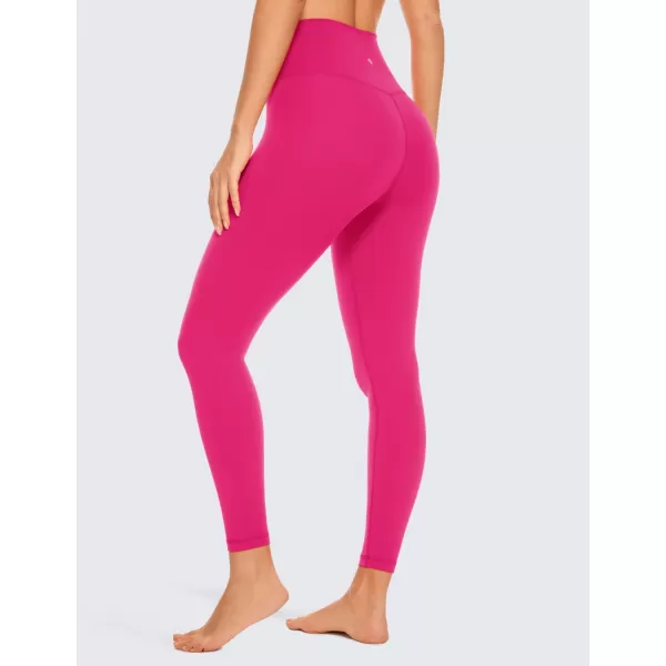 CRZ YOGA Womens Butterluxe Cross Waist Workout Leggings 25  28  V Crossover High Waisted Gym Athletic Yoga LeggingsGranita Pink