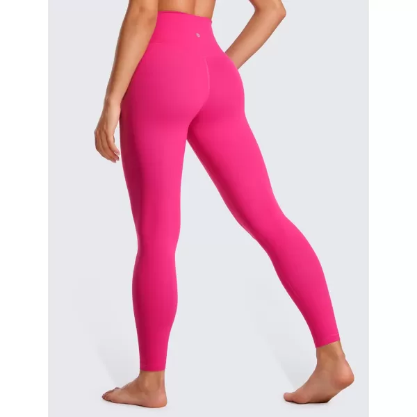 CRZ YOGA Womens Butterluxe Cross Waist Workout Leggings 25  28  V Crossover High Waisted Gym Athletic Yoga LeggingsGranita Pink