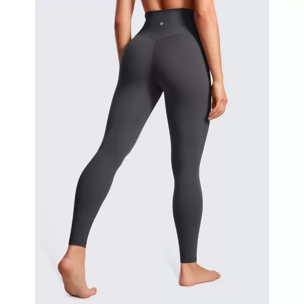 CRZ YOGA Womens Butterluxe Cross Waist Workout Leggings 25  28  V Crossover High Waisted Gym Athletic Yoga LeggingsMysterious Grey