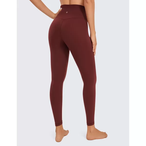 CRZ YOGA Womens Butterluxe Cross Waist Workout Leggings 25  28  V Crossover High Waisted Gym Athletic Yoga LeggingsNoctilucence Red