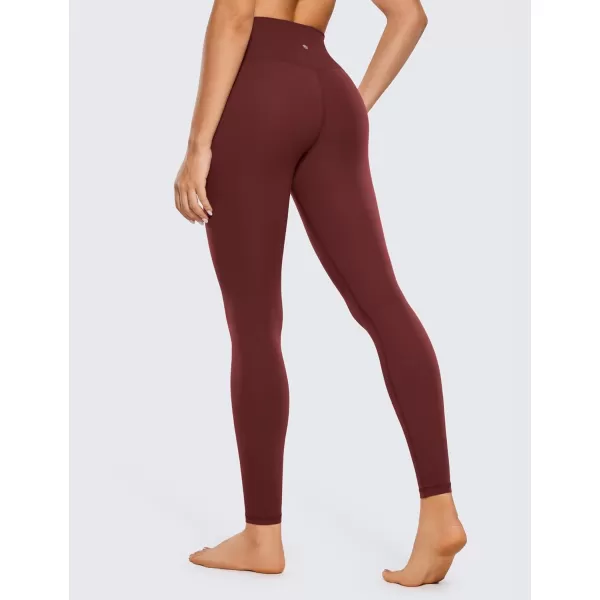 CRZ YOGA Womens Butterluxe Cross Waist Workout Leggings 25  28  V Crossover High Waisted Gym Athletic Yoga LeggingsNoctilucence Red