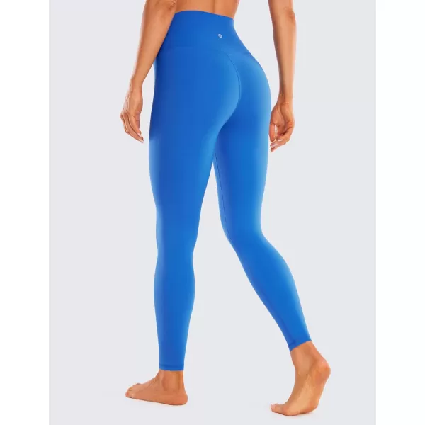 CRZ YOGA Womens Butterluxe Cross Waist Workout Leggings 25  28  V Crossover High Waisted Gym Athletic Yoga LeggingsSparkle Blue