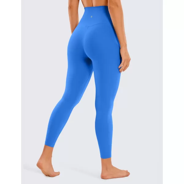 CRZ YOGA Womens Butterluxe Cross Waist Workout Leggings 25  28  V Crossover High Waisted Gym Athletic Yoga LeggingsSparkle Blue