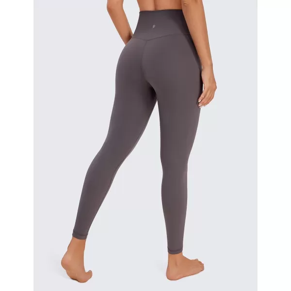 CRZ YOGA Womens Butterluxe Cross Waist Workout Leggings 25  28  V Crossover High Waisted Gym Athletic Yoga LeggingsTornado Grey