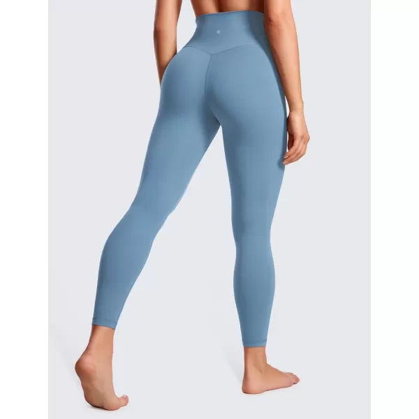 CRZ YOGA Womens Butterluxe Cross Waist Workout Leggings 25  28  V Crossover High Waisted Gym Yoga Leggings25 inches Universe Blue