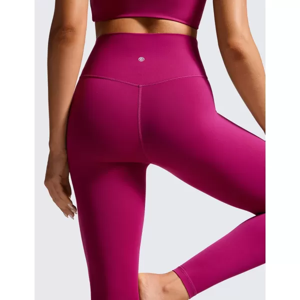 CRZ YOGA Womens Butterluxe Cross Waist Workout Leggings 25  28  V Crossover High Waisted Gym Yoga Leggings28 inches Magenta Purple