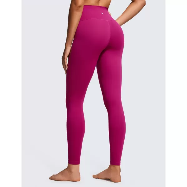 CRZ YOGA Womens Butterluxe Cross Waist Workout Leggings 25  28  V Crossover High Waisted Gym Yoga Leggings28 inches Magenta Purple