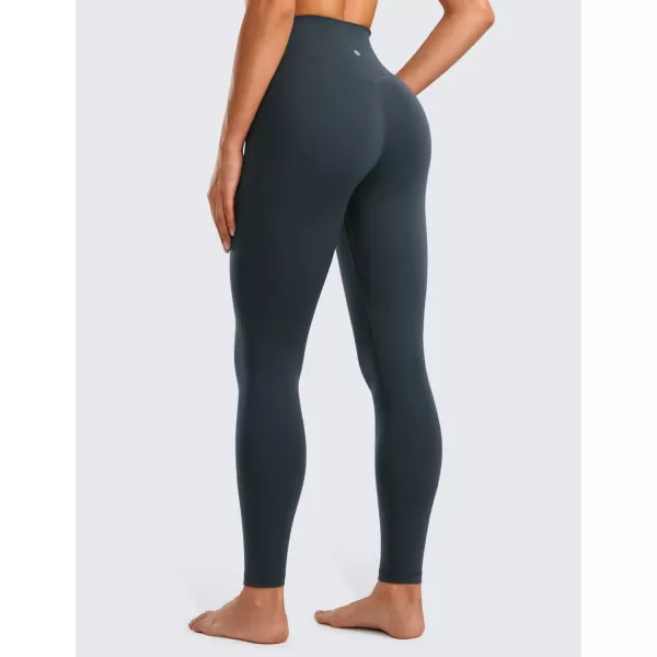 CRZ YOGA Womens Butterluxe Cross Waist Workout Leggings 25  28  V Crossover High Waisted Gym Yoga Leggings28 inches True Navy