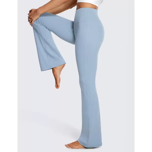 CRZ YOGA Womens Butterluxe High Waist Flare Pants 305  32  Wide Leg Bootcut Yoga Pants with Pocket Soft Lounge CasualCambric Blue