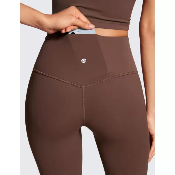 CRZ YOGA Womens Butterluxe High Waist Flare Pants 305  32  Wide Leg Bootcut Yoga Pants with Pocket Soft Lounge CasualCoffee Brown