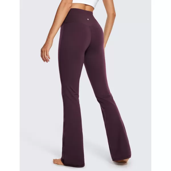 CRZ YOGA Womens Butterluxe High Waist Flare Pants 305  32  Wide Leg Bootcut Yoga Pants with Pocket Soft Lounge CasualDeep Purple