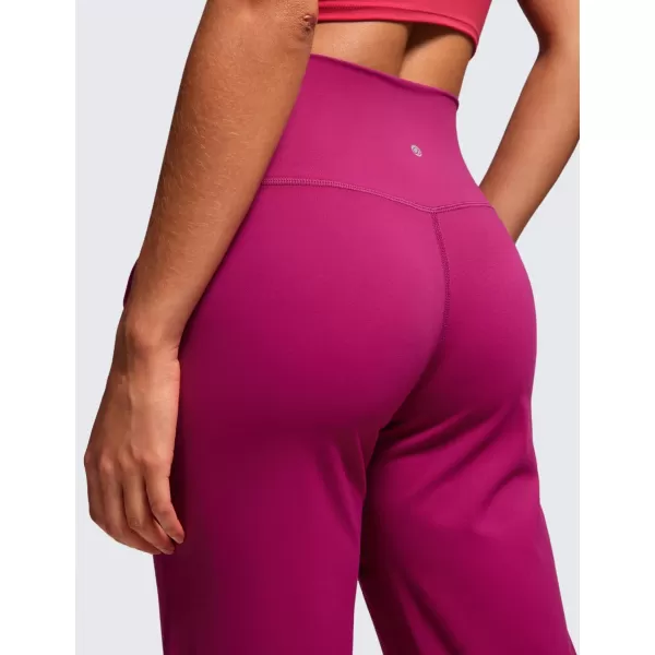 CRZ YOGA Womens Butterluxe High Waist Wide Leg Pants with Pockets 215 Inches  Buttery Soft Lounge Gym Workout Yoga CaprisMagenta Purple