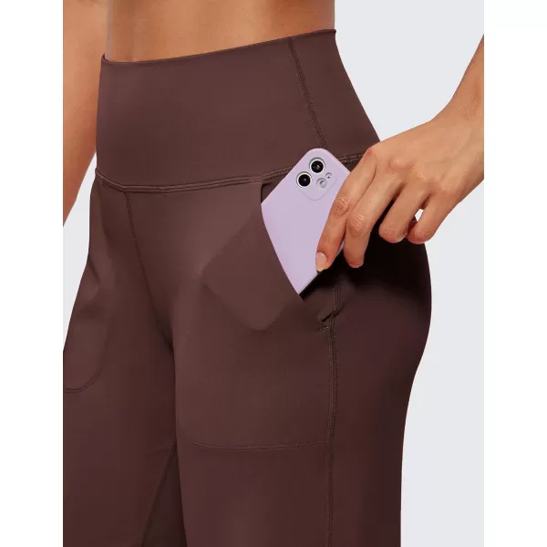 CRZ YOGA Womens Butterluxe High Waist Wide Leg Pants with Pockets 215 Inches  Buttery Soft Lounge Gym Workout Yoga CaprisTaupe