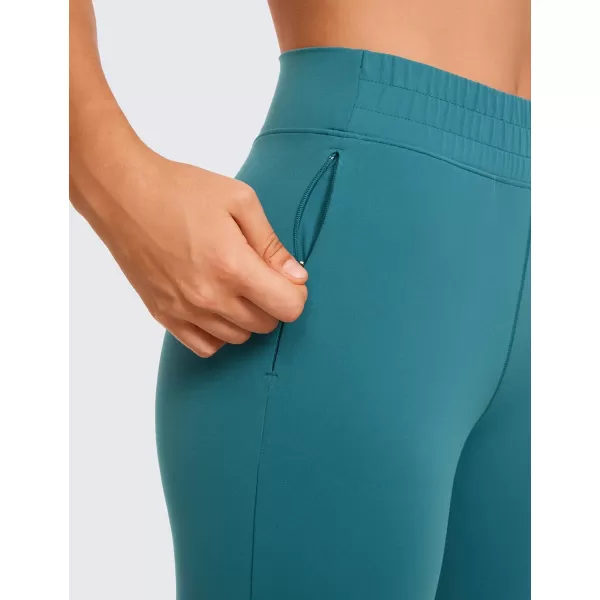 CRZ YOGA Womens Butterluxe High Waisted Joggers 27 Inches  Buttery Soft Lounge Yoga Pants with Pockets Workout LeggingsGreen Jade