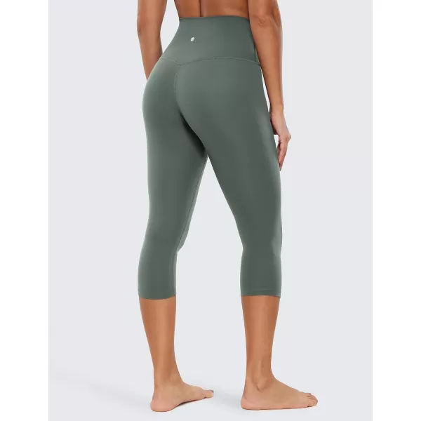 CRZ YOGA Womens Butterluxe High Waisted Lounge Legging 19 Inches  Workout Leggings Buttery Soft Capris Yoga Pants19 inches Grey Sage