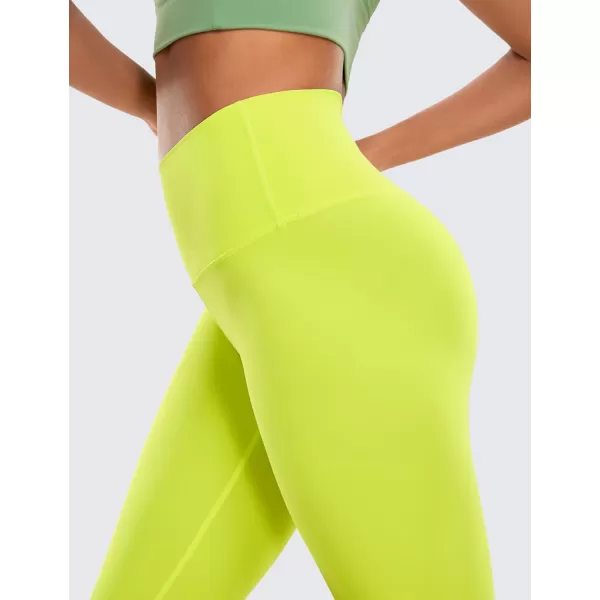 CRZ YOGA Womens Butterluxe High Waisted Lounge Legging 19 Inches  Workout Leggings Buttery Soft Capris Yoga Pants19 inches Neon Yellow