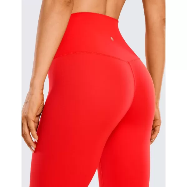 CRZ YOGA Womens Butterluxe High Waisted Lounge Legging 19 Inches  Workout Leggings Buttery Soft Capris Yoga PantsDark Red