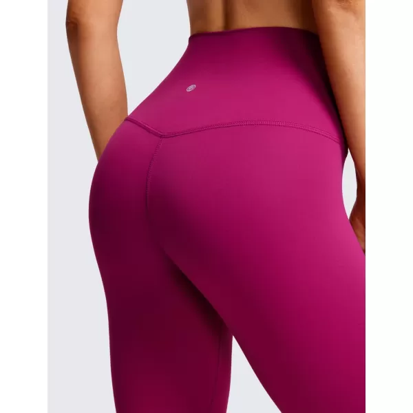 CRZ YOGA Womens Butterluxe High Waisted Lounge Legging 19 Inches  Workout Leggings Buttery Soft Capris Yoga PantsMagenta Purple