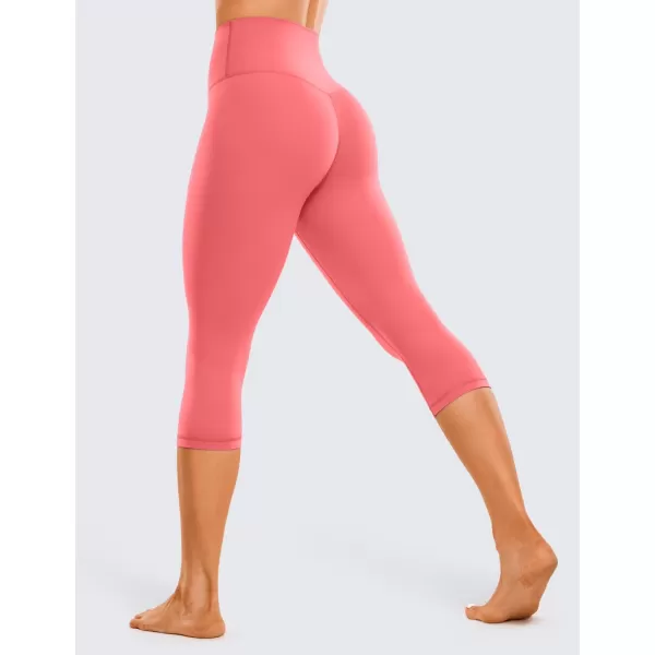 CRZ YOGA Womens Butterluxe High Waisted Lounge Legging 19 Inches  Workout Leggings Buttery Soft Capris Yoga PantsRaspberry Sorbet