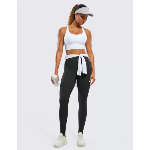 CRZ YOGA Womens Butterluxe High Waisted Workout Leggings 31 Inches  Athletic Gym Yoga Pants with Pockets Buttery SoftBlack
