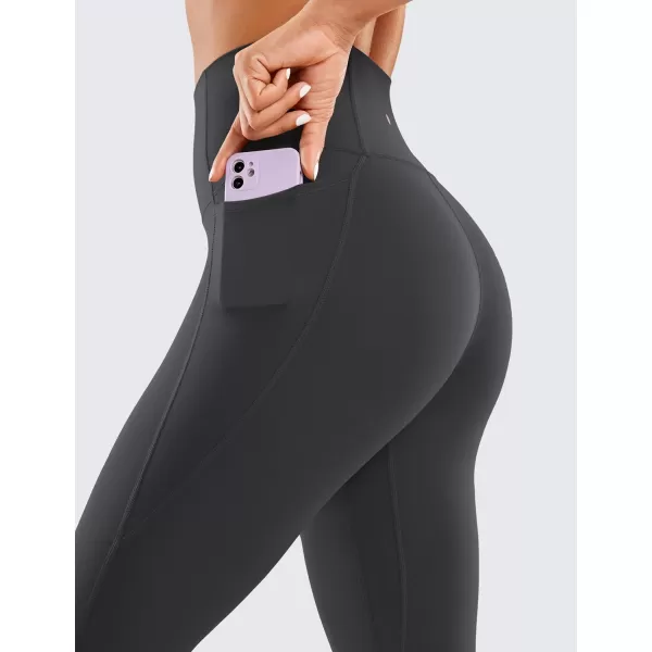 CRZ YOGA Womens Butterluxe High Waisted Workout Leggings 31 Inches  Athletic Gym Yoga Pants with Pockets Buttery SoftMysterious Grey