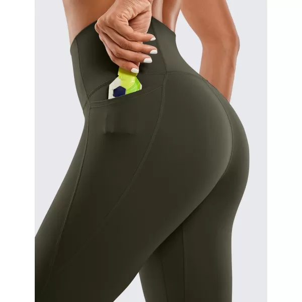 CRZ YOGA Womens Butterluxe High Waisted Workout Leggings 31 Inches  Athletic Gym Yoga Pants with Pockets Buttery SoftOlive Green