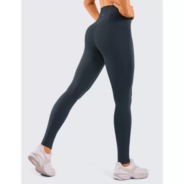 CRZ YOGA Womens Butterluxe High Waisted Workout Leggings 31 Inches  Athletic Gym Yoga Pants with Pockets Buttery SoftTrue Navy