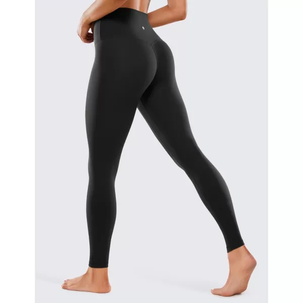 CRZ YOGA Womens Butterluxe High Waisted Yoga Leggings 25  28  Double Seamed Buttery Soft Comfy Athletic Gym Workout PantsBlack