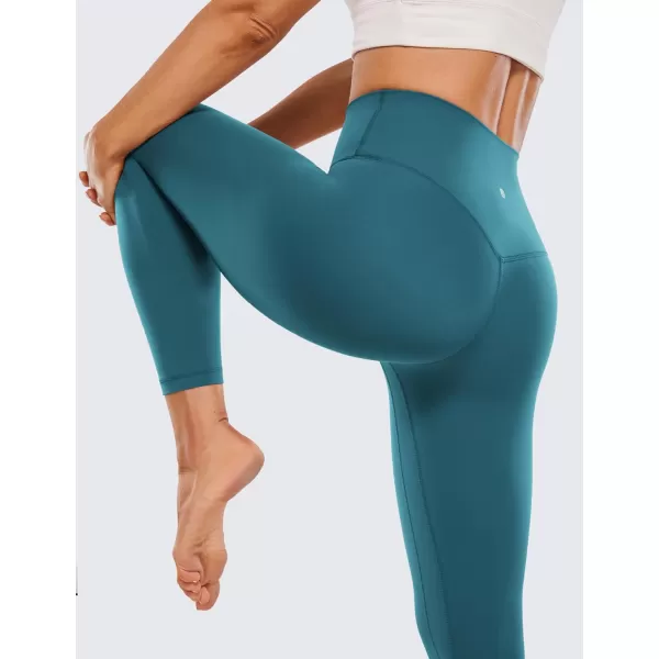 CRZ YOGA Womens Butterluxe High Waisted Yoga Leggings 25  28  Double Seamed Buttery Soft Comfy Athletic Gym Workout PantsBorealis Green