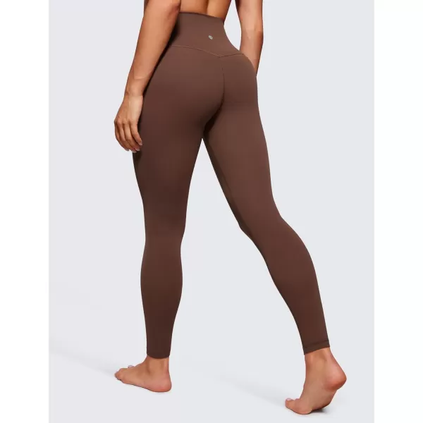 CRZ YOGA Womens Butterluxe High Waisted Yoga Leggings 25  28  Double Seamed Buttery Soft Comfy Athletic Gym Workout PantsCoffee Brown