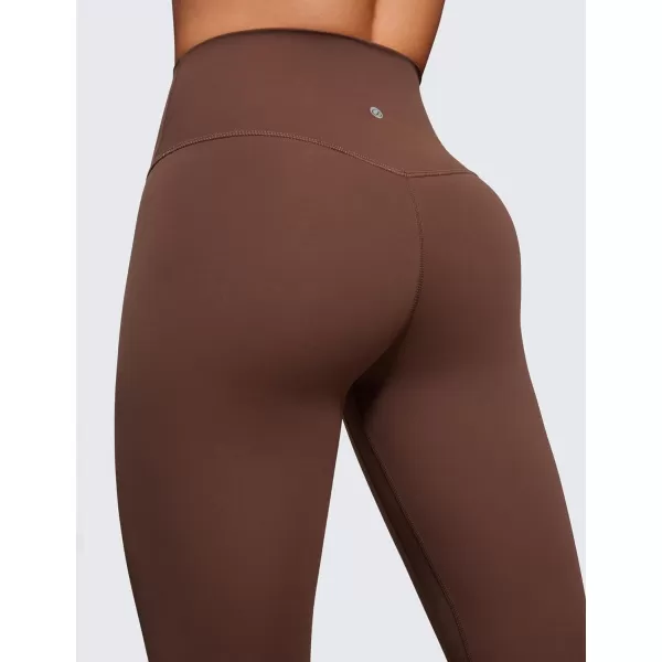 CRZ YOGA Womens Butterluxe High Waisted Yoga Leggings 25  28  Double Seamed Buttery Soft Comfy Athletic Gym Workout PantsCoffee Brown