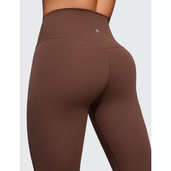 CRZ YOGA Womens Butterluxe High Waisted Yoga Leggings 25  28  Double Seamed Buttery Soft Comfy Athletic Gym Workout PantsCoffee Brown