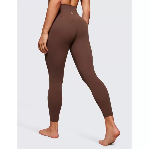 CRZ YOGA Womens Butterluxe High Waisted Yoga Leggings 25  28  Double Seamed Buttery Soft Comfy Athletic Gym Workout PantsCoffee Brown