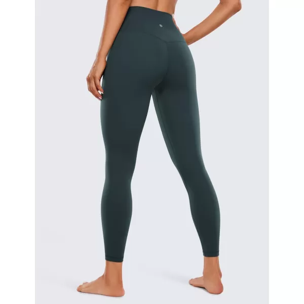 CRZ YOGA Womens Butterluxe High Waisted Yoga Leggings 25  28  Double Seamed Buttery Soft Comfy Athletic Gym Workout PantsForest Dark Green