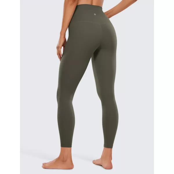 CRZ YOGA Womens Butterluxe High Waisted Yoga Leggings 25  28  Double Seamed Buttery Soft Comfy Athletic Gym Workout PantsLight Army Green