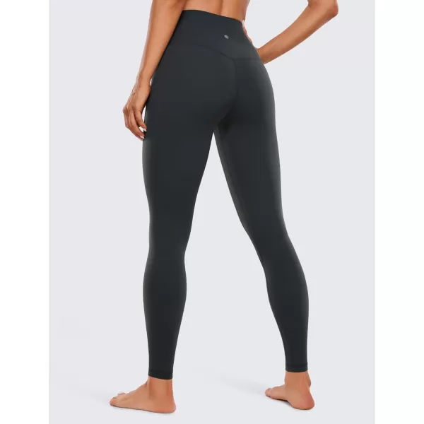 CRZ YOGA Womens Butterluxe High Waisted Yoga Leggings 25  28  Double Seamed Buttery Soft Comfy Athletic Gym Workout PantsMelanite