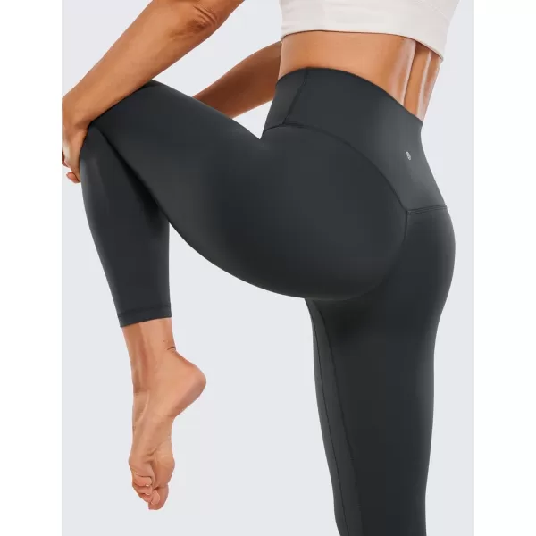 CRZ YOGA Womens Butterluxe High Waisted Yoga Leggings 25  28  Double Seamed Buttery Soft Comfy Athletic Gym Workout PantsMelanite
