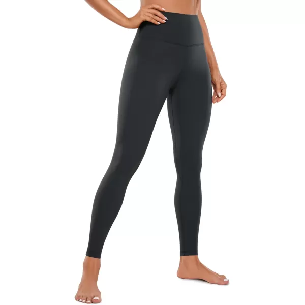 CRZ YOGA Womens Butterluxe High Waisted Yoga Leggings 25  28  Double Seamed Buttery Soft Comfy Athletic Gym Workout PantsMelanite