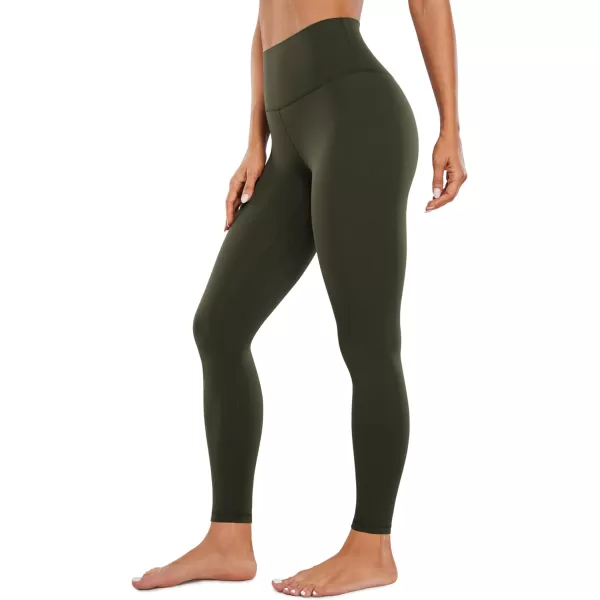 CRZ YOGA Womens Butterluxe High Waisted Yoga Leggings 25  28  Double Seamed Buttery Soft Comfy Athletic Gym Workout PantsOlive Green