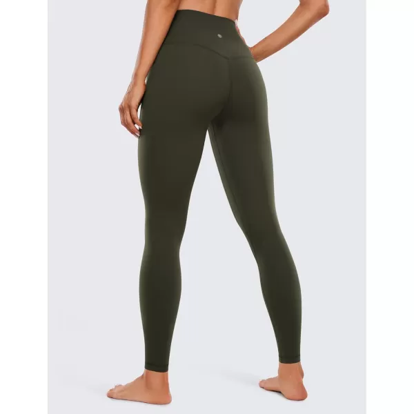 CRZ YOGA Womens Butterluxe High Waisted Yoga Leggings 25  28  Double Seamed Buttery Soft Comfy Athletic Gym Workout PantsOlive Green