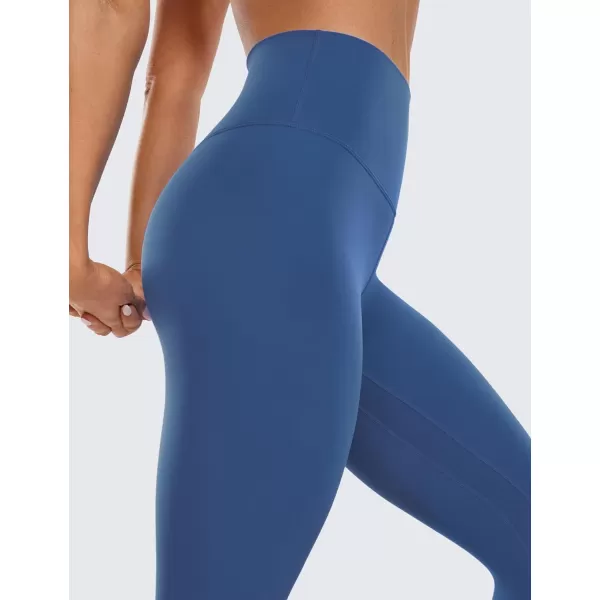 CRZ YOGA Womens Butterluxe High Waisted Yoga Leggings 25  28  Double Seamed Buttery Soft Comfy Athletic Gym Workout PantsPitch Blue